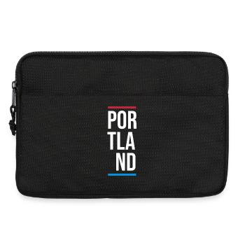 Mot-mot vertical Portland, USA City - Sacoche pour ordinateur portable 13 pouces - noir - Devant