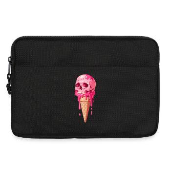 Pink Skull Eiscreme - Laptoptasche 13" - Schwarz - Vorne