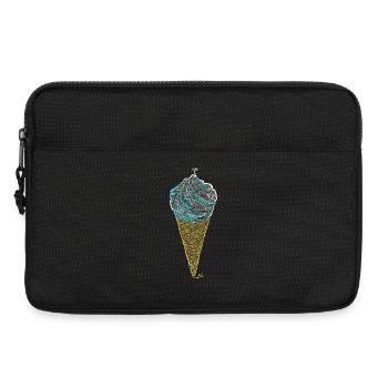 Glace Italienne labyrinthique (contours) - Laptop bag 13" - black - Front