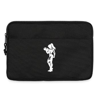 Bodybuilder Woman Fitness - Laptop bag 13" - black - Front