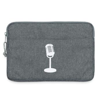Mikrofon - Laptoptasche 13" - Grau meliert - Vorne