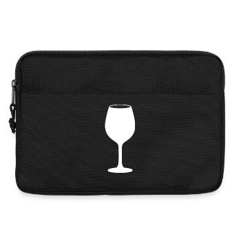 Vin Verre de vin Cadeau pour les buveurs de vin rouge - Sacoche pour ordinateur portable 13 pouces - noir - Devant