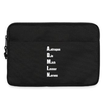 A.nfragen D.ie M.ich I.mmer N.erven - Laptoptasche 13" - Schwarz - Vorne