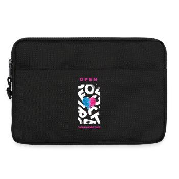 Open your horizons - Laptop bag 13" - black - Front