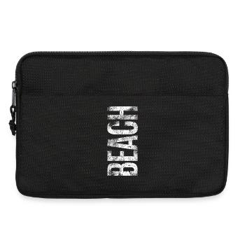 Beach Typo Design | Holidays on the beach - Laptop bag 13" - black - Front
