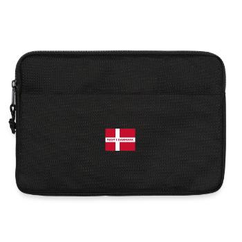 Drapeau danois – Né au Danemark - Sacoche pour ordinateur portable 13 pouces - noir - Devant