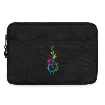 Graffiti Gitarre - Laptoptasche 13" - Schwarz - Vorne