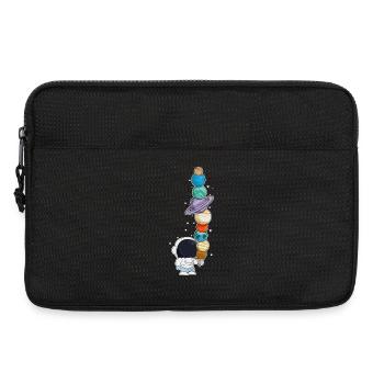 Astronaut with ice cream - Laptop bag 13" - black - Front