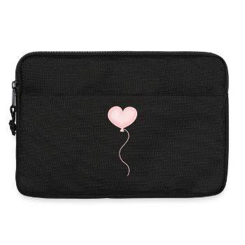 Cœur de ballon - Sacoche pour ordinateur portable 13 pouces - noir - Devant