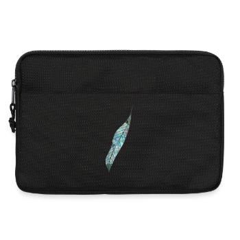 plume de nacre aux couleurs maritimes - Sacoche pour ordinateur portable 13 pouces - noir - Devant