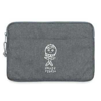 HAPPY Vibes Voodoo Male - Laptop bag 13" - heather grey - Front