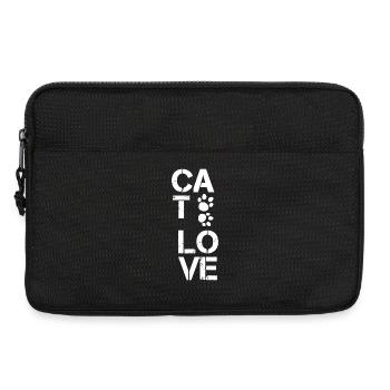 Cat Love, TierTatzen, verschenken - Laptoptasche 13" - Schwarz - Vorne