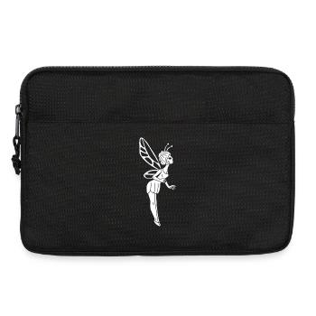 lucky white fairy - Laptop bag 13" - black - Front