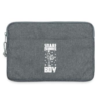 Garçon batteur - Sacoche pour ordinateur portable 13 pouces - gris chiné - Devant