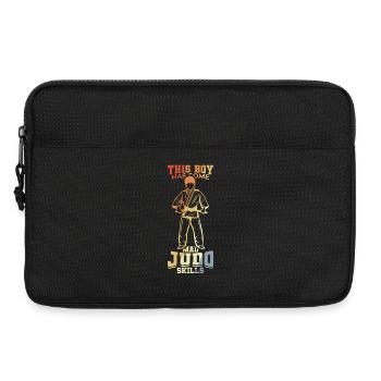 Enfant de judo - Sacoche pour ordinateur portable 13 pouces - noir - Devant