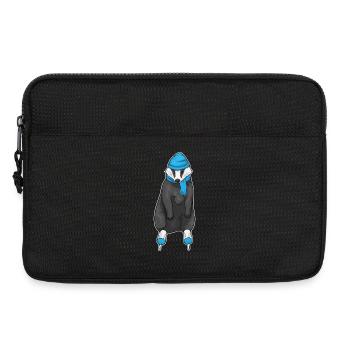 Dachs Eislaufen Schlittschuhe - Laptoptasche 13" - Schwarz - Vorne