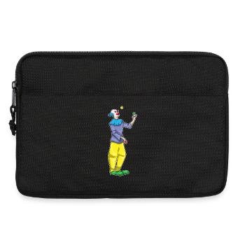 Clown Halloween Juggling - Laptop bag 13" - black - Front