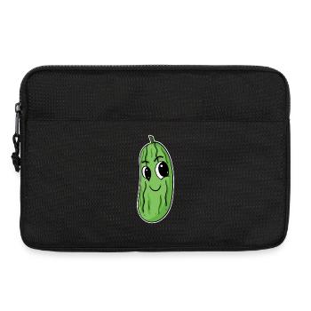 Cucumber Motif - Laptop bag 13" - black - Front