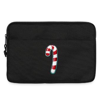 Candy Cane Striped Design - Laptop bag 13" - black - Front