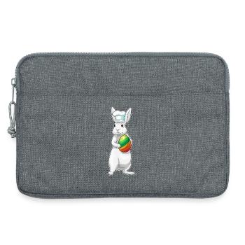 Hase Ostern Kochen - Laptoptasche 13" - Grau meliert - Vorne
