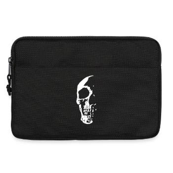 Schädel in der Dunkelheit - Laptoptasche 13" - Schwarz - Vorne