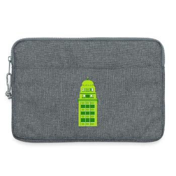 Horloge Tour Verte Rétro - Sacoche pour ordinateur portable 13 pouces - gris chiné - Devant