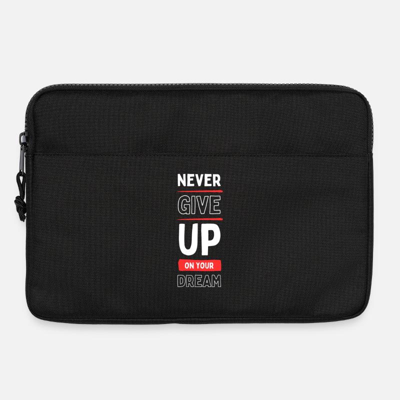 Never Give Up Your Dream - Laptop bag 13" - black