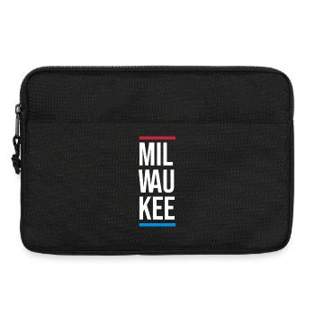 Typografie von Milwaukee Bold City - Laptoptasche 13" - Schwarz - Vorne