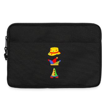 Colorful Fool in the Fragment - Laptop bag 13" - black - Front