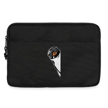 Pingouin avec lunettes de soleil - Sacoche pour ordinateur portable 13 pouces - noir - Devant