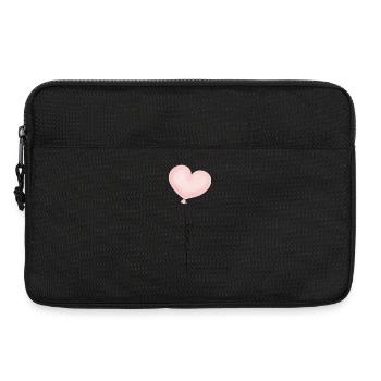 Luftballon Herz Liebe pastell - Laptoptasche 13" - Schwarz - Vorne
