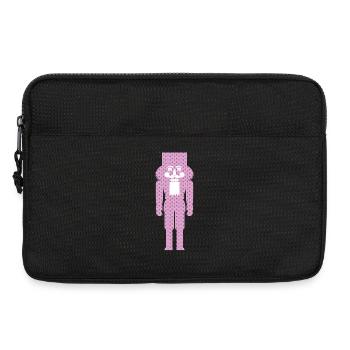 Nutcracker Christmas Pink Hearts Xmas Symbol - Laptop bag 13" - black - Front