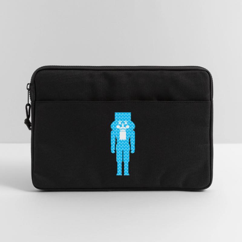 Nutcracker Knitting Pattern Pattern Blue Christmas Laptop bag 13"