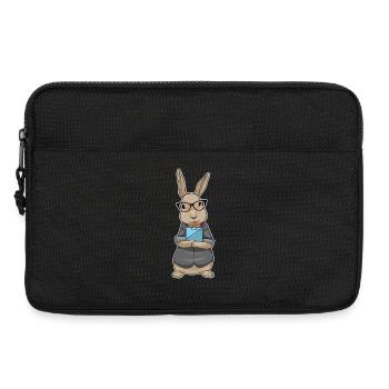 Hase Sekretärin Klemmbrett Büro - Laptoptasche 13" - Schwarz - Vorne