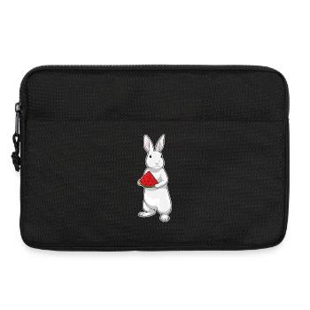 Rabbit Watermelon - Laptop bag 13" - black - Front
