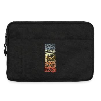 Sorry I Have Plans With My Skateboard - Laptop bag 13" - black - Front