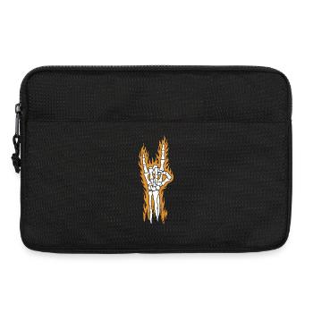 Main de roche ardente - Sacoche pour ordinateur portable 13 pouces - noir - Devant
