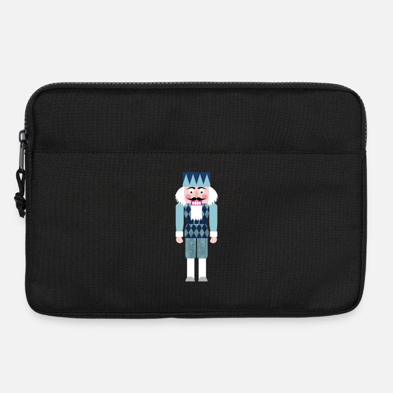 Nussknacker Rauten Rhomben Weihnachten Xmas Advent - Laptoptasche 13" - Schwarz