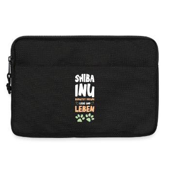 Shiba Inu Love and Life - Laptop bag 13" - black - Front