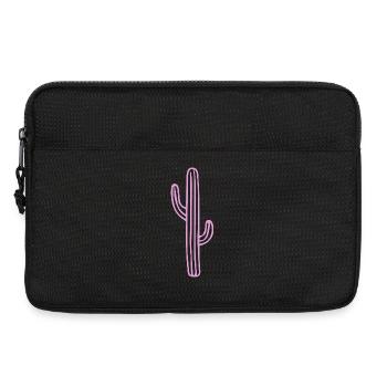 Minimal Cactus Shirt – Boho Desert Aesthetic - Laptoptasche 13" - Schwarz - Vorne