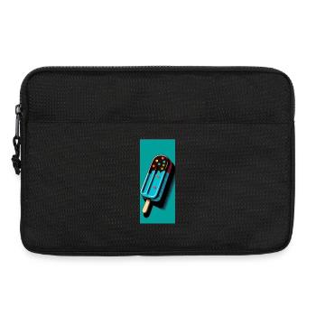 Eis am Stil Popsicle Pop Art I - Laptoptasche 13" - Schwarz - Vorne