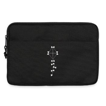 Drachen weiß Herbst - Laptoptasche 13" - Schwarz - Vorne