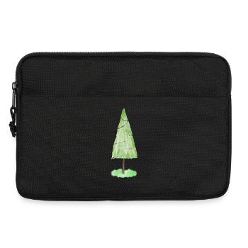 Festive Fir Ornaments Graphic - Laptop bag 13" - black - Front
