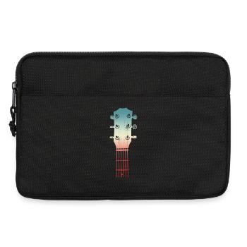 Skizze einer Gitarrenkopfplatte - Laptoptasche 13" - Schwarz - Vorne