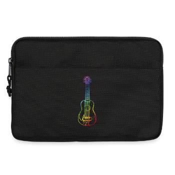 Ukulele im Vintage-Stil - Laptoptasche 13" - Schwarz - Vorne