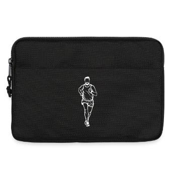 Läufer Junge - Laptoptasche 13" - Schwarz - Vorne