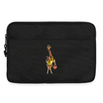 Giraffe Basketball Player Baskeball - Laptop bag 13" - black - Front