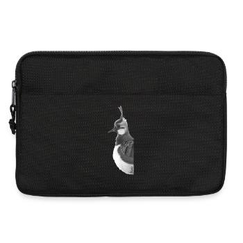 Lapwing Portrait - Laptop bag 13" - black - Front