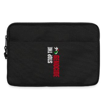 Stoppt den Völkermord, befreit Palästina - Laptoptasche 13" - Schwarz - Vorne