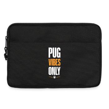 Pug Vibes uniquement - Sacoche pour ordinateur portable 13 pouces - noir - Devant